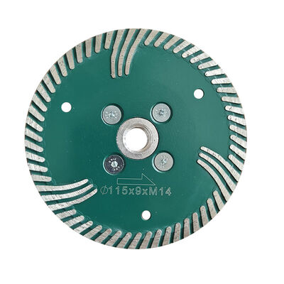 Twardy granitowy diamentowy dysk do cięcia turbo z brzytką M14 średnica brzytki 125 mm 230 mm