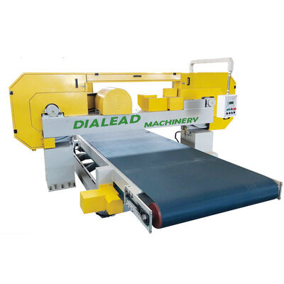 Pozioma maszyna do cięcia w parze płyt marmurowych, maszyna do rozłupywania bloków, maszyna do cięcia kamienia piłą taśmową